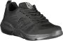 Sergio Tacchini Eenvoudige zwarte vetersneakers met contrasterende versiering Black Heren - Thumbnail 6