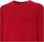 Sergio Tacchini Effen wollen-katoenen trui met geribbelde boorden en zichtbaar logo - Thumbnail 2