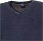 Sergio Tacchini V-hals wollen trui met geribbelde boorden en logo - Thumbnail 2