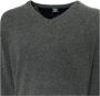 Sergio Tacchini V-hals Wollen Trui met Geribbelde Boorden en Zichtbaar Logo - Thumbnail 2