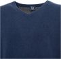 Sergio Tacchini V-hals Wollen Trui met Geribbelde Boorden en Zichtbaar Logo - Thumbnail 2