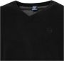 Sergio Tacchini Wollen trui met V-hals en geribbelde boorden en zichtbaar logo - Thumbnail 2