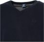 Sergio Tacchini Wollen V-hals trui met geribbelde boorden en zichtbaar logo - Thumbnail 2