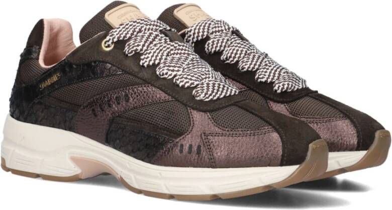 Shabbies Celia Race Slangenprint Sneakers