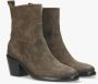 Shabbies Amsterdam Shabbies 182020399 Enkellaarsjes Enkelboots met rits Dames Bruin - Thumbnail 7
