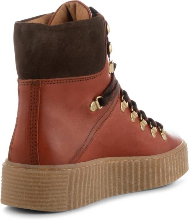 Shoe the Bear Agda Leren Wandelschoen Rood Dames