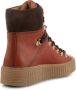 Shoe the Bear Agda Leren Wandelschoen Rood Dames - Thumbnail 3