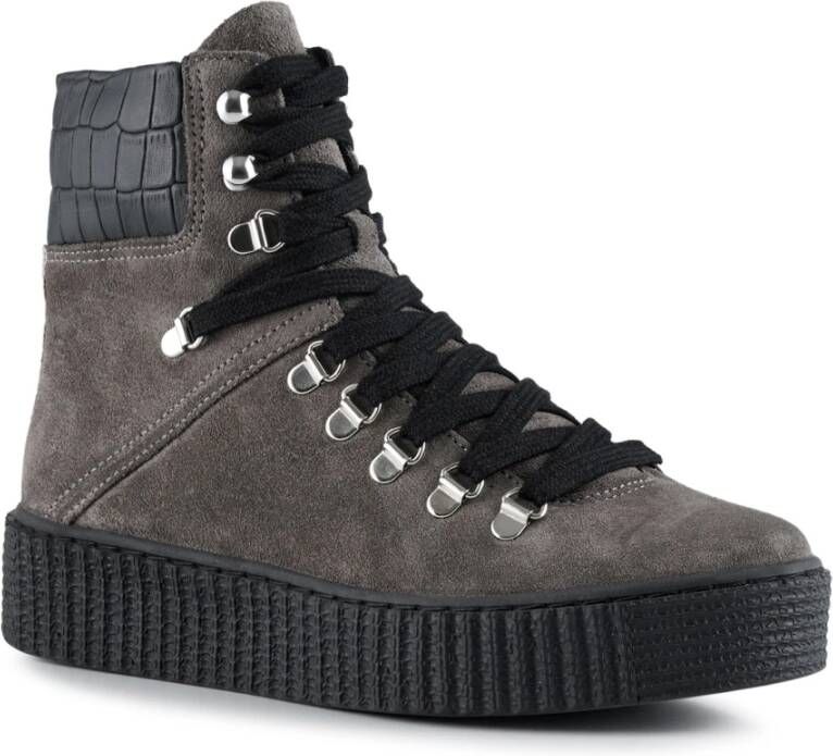 Shoe the Bear Agda laars suede Donker Grijs Gray Dames