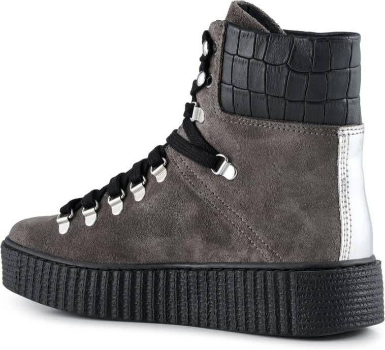 Shoe the Bear Agda laars suede Donker Grijs Gray Dames