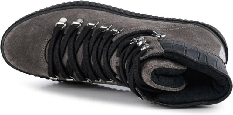 Shoe the Bear Agda laars suede Donker Grijs Gray Dames