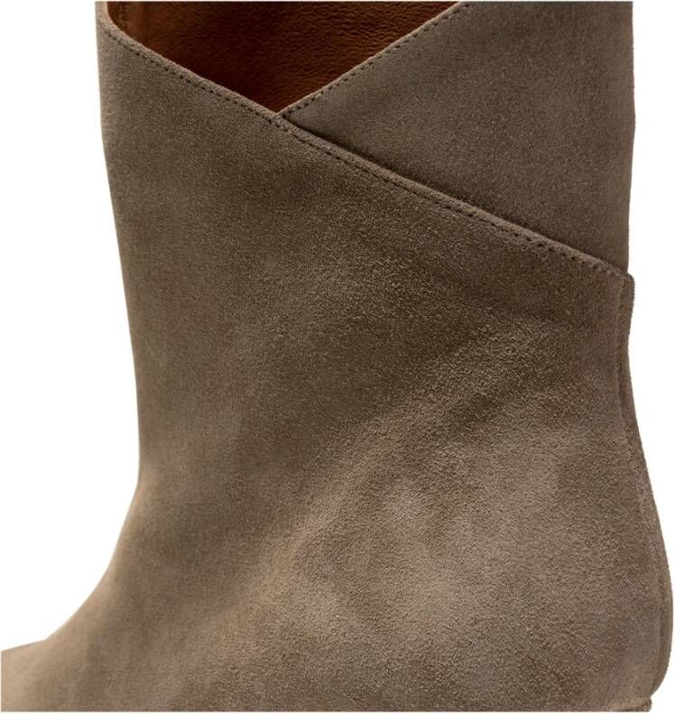 Shoe the Bear Paula Suède Enkellaars Taupe Beige Dames