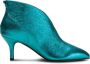 Shoe the Bear Turquoise Metallic Valentine Leren Hak Blauw Dames - Thumbnail 12