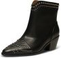 Shoe the Bear Annika Western Stud Leren Laarzen Zwart Black Dames - Thumbnail 2