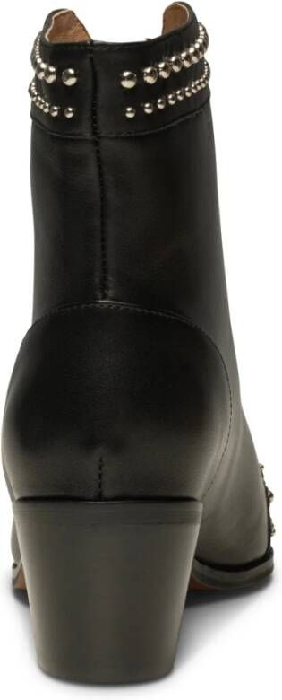 Shoe the Bear Annika Western Stud Leren Laarzen Zwart Dames