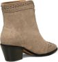 Shoe the Bear Annika Western Stud Suède Laarzen Taupe Beige Dames - Thumbnail 3