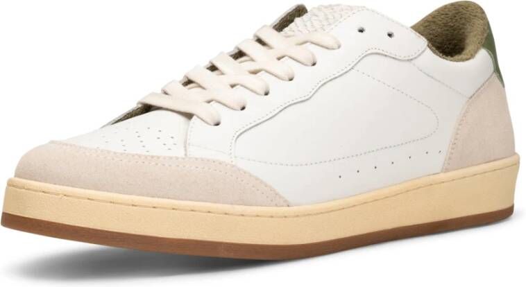 Shoe the Bear Babtiste sneaker leer WIT Groen Multicolor Heren