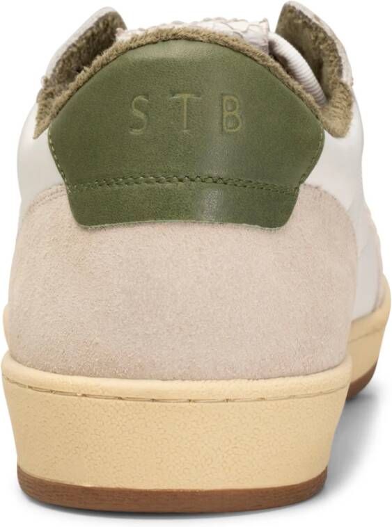 Shoe the Bear Babtiste sneaker leer WIT Groen Multicolor Heren