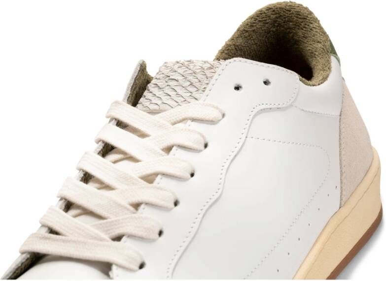 Shoe the Bear Babtiste sneaker leer WIT Groen Multicolor Heren