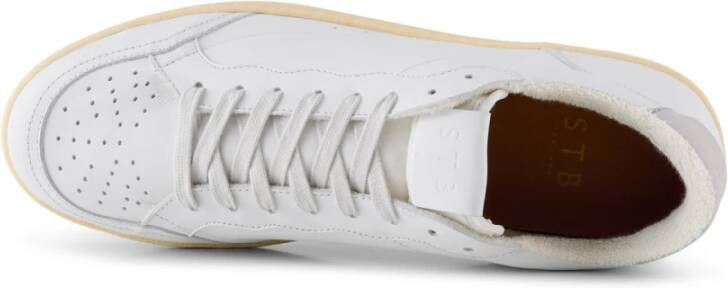 Shoe the Bear Babtiste sneaker leer WIT WIT White Heren