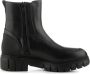 Shoe the Bear Rebel Leren Schortlaarzen Zwart Dames - Thumbnail 4
