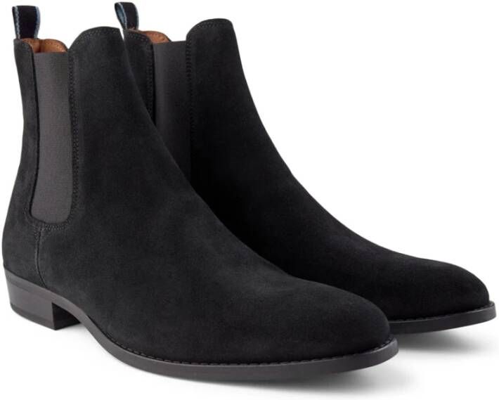 Shoe the Bear Eli Chelsea Boot Suède Zwart Heren