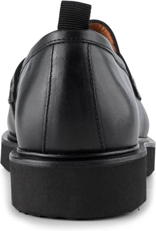 Shoe the Bear Cosmos instapper leer Zwart Black Heren