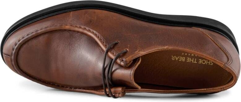 Shoe the Bear Cosmos Leren Schort Schoen Brown Heren