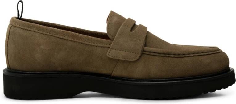 Shoe the Bear Cosmos loafer suede Khaki Green Heren
