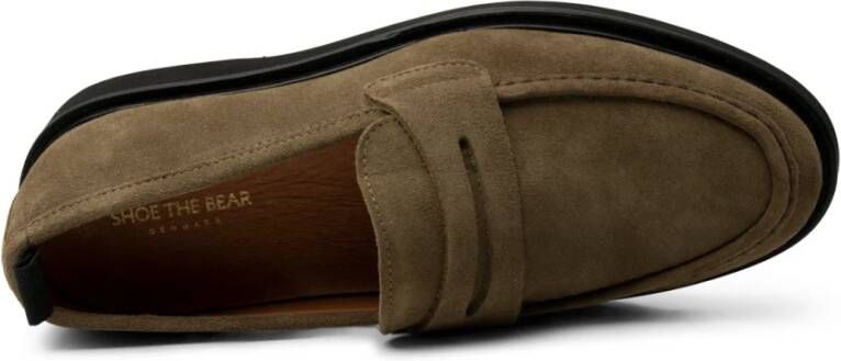 Shoe the Bear Cosmos loafer suede Khaki Green Heren