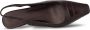 Shoe the Bear Croco Leren Slingback Hak Chocolade Brown Dames - Thumbnail 6