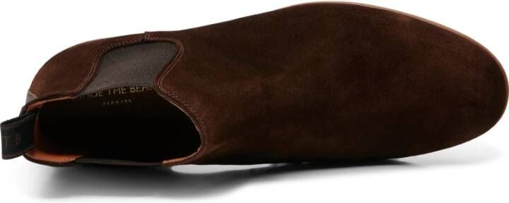 Shoe the Bear Dev chelsea boot waxed Bruin Brown Heren