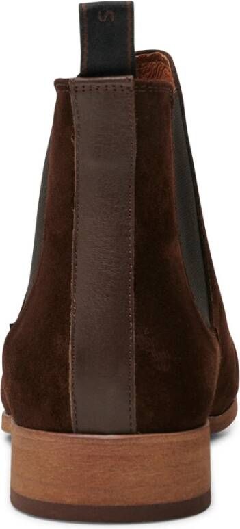 Shoe the Bear Dev chelsea boot waxed Bruin Brown Heren