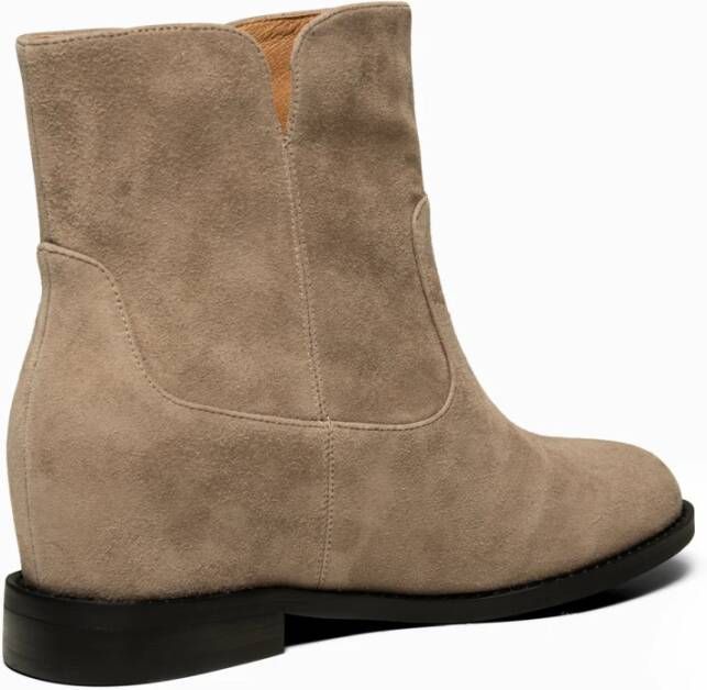 Shoe the Bear Elegante Suède Elvira Laars Taupe Beige Dames