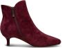 Shoe the Bear Elegante Suède Enkellaars Bordeaux Rood Dames - Thumbnail 4