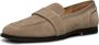 Shoe the Bear Erika Saddle Loafer van Suède Taupe Beige Dames - Thumbnail 3