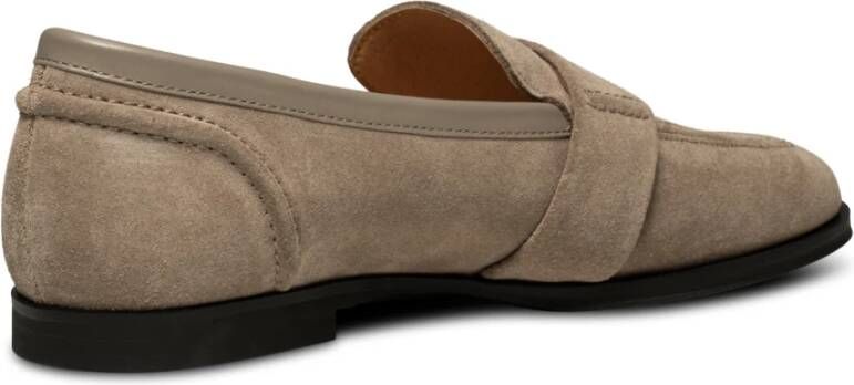 Shoe the Bear Erika Saddle Loafer van Suède Beige Dames