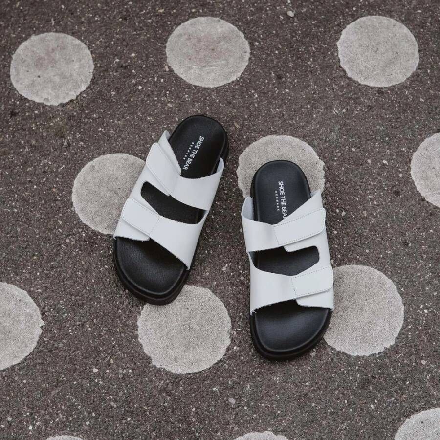 Shoe the Bear Fern sandal leer OFF White Dames