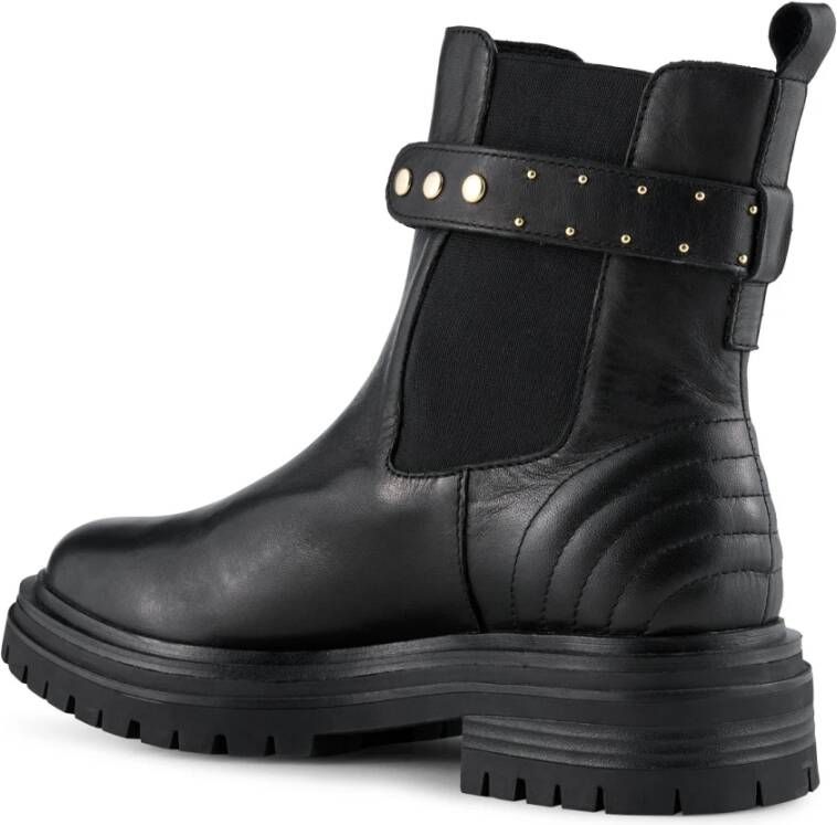 Shoe the Bear Franka leren chelsea laars Zwart Black Dames