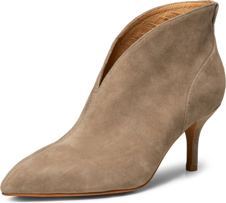 Shoe the Bear Valentine Suède Haklaarzen Taupe Beige Dames