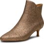 Shoe the Bear Glitter Leren Enkellaarsje Elegante Rits Brown Dames - Thumbnail 13