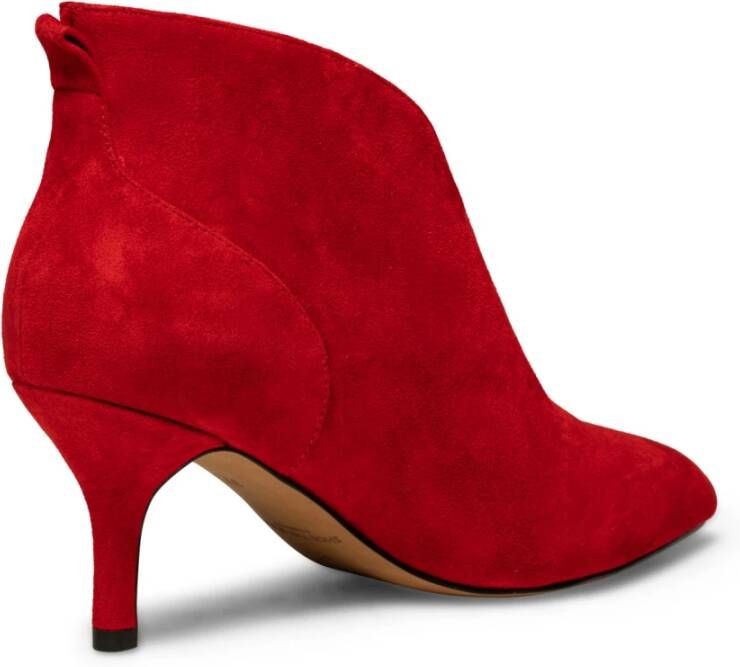Shoe the Bear Valentine Heel Suède Laarzen Fire Red Rood Dames