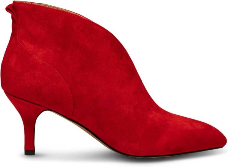 Shoe the Bear Valentine Heel Suède Laarzen Fire Red Rood Dames