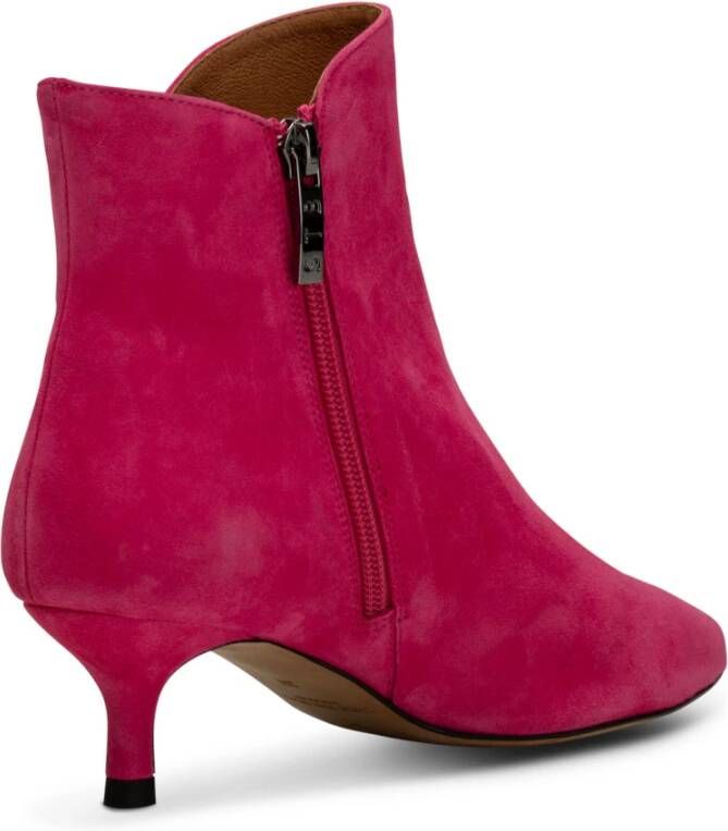 Shoe the Bear Fuchsia Suède Enkellaars Saga Roze Dames