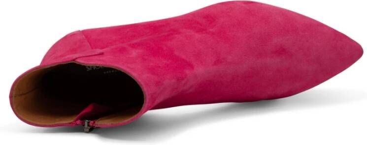 Shoe the Bear Fuchsia Suède Enkellaars Saga Roze Dames