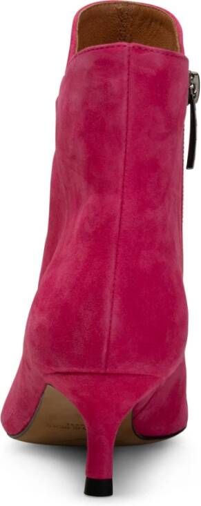 Shoe the Bear Fuchsia Suède Enkellaars Saga Roze Dames