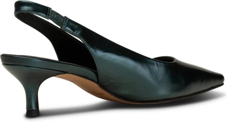 Shoe the Bear Maxine Leren Slingback Teal Metallic Groen Dames