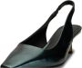 Shoe the Bear Maxine Leren Slingback Teal Metallic Groen Dames - Thumbnail 8