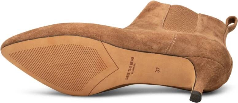 Shoe the Bear Saga Chelsea Boot Suède TAN Bruin Dames