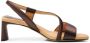 Shoe the Bear Sylvi Slingback Hoge Hak Sandalen Brown Dames - Thumbnail 13