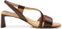 Shoe the Bear Sylvi Slingback Hoge Hak Sandalen Bruin Dames - Thumbnail 4